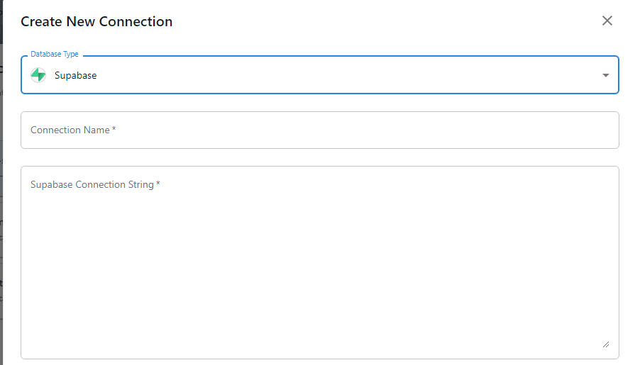 Agent M Supabase Connection Form
